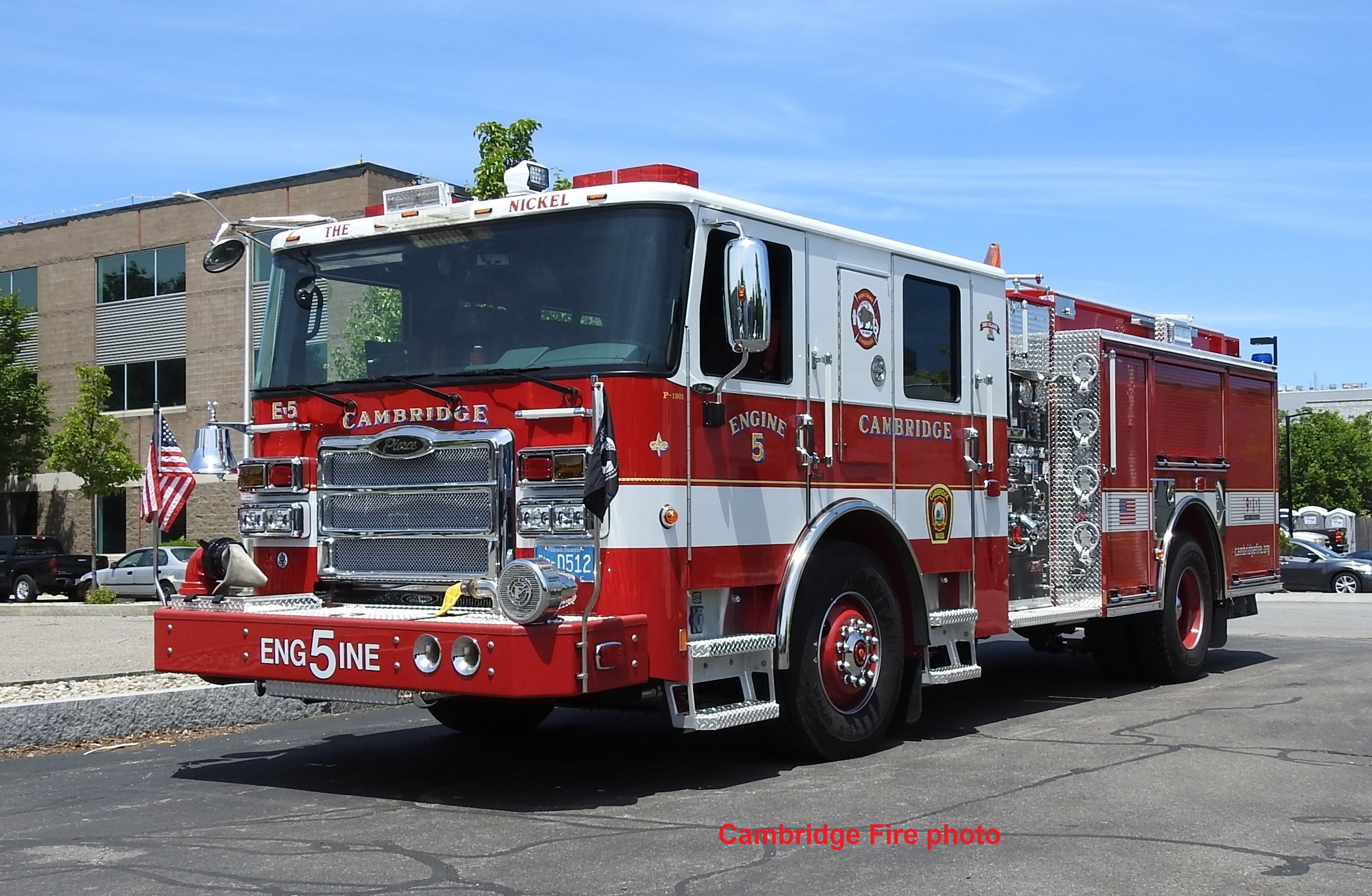 Cambridge Fire Department Engine 5 Inman Square Patch Massachusetts MA